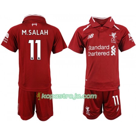 Billiga Fotbollströjor Liverpool M.SALAH 11 Barn Hemma tröja 2018/19 Kortärmad